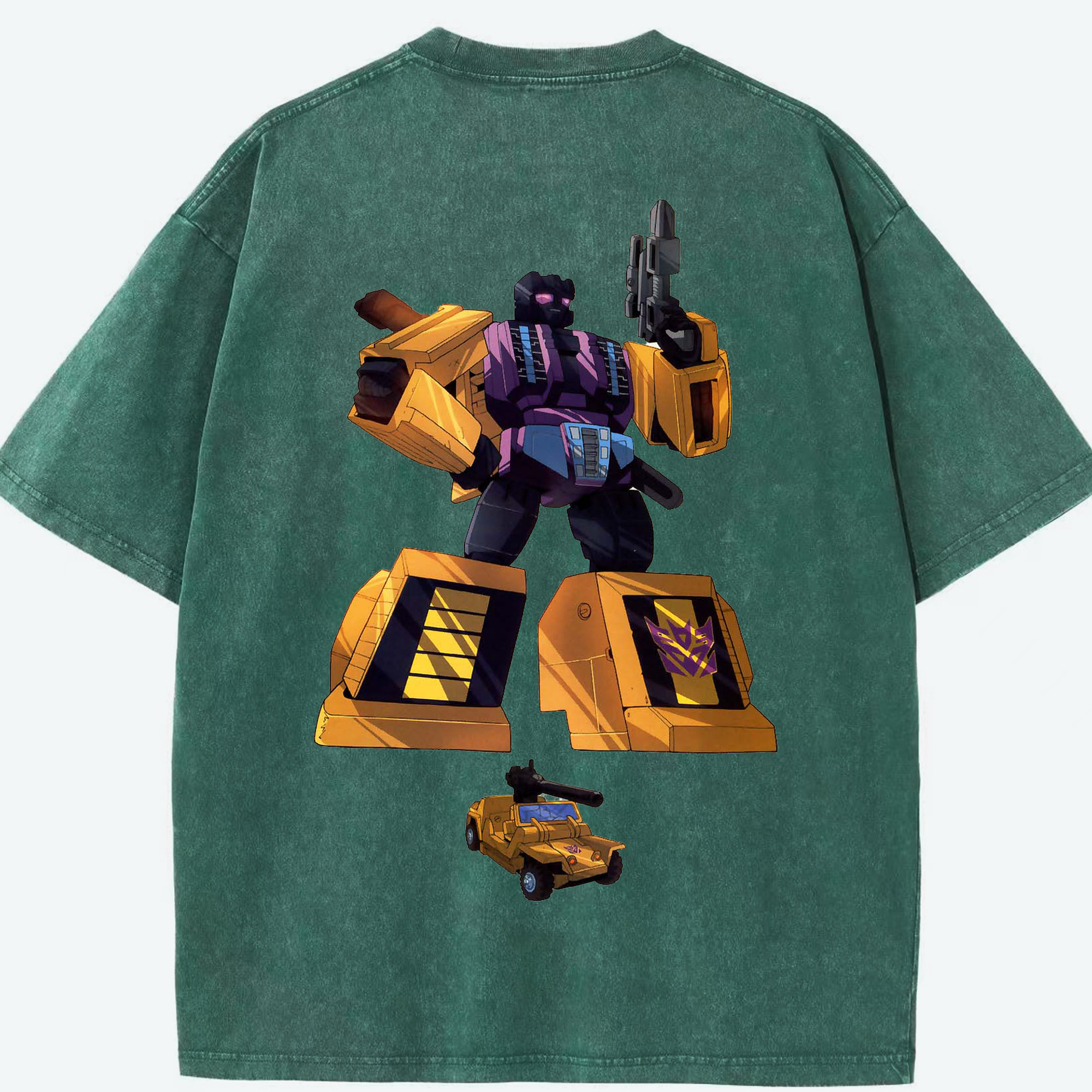 （画像用）  綿100% ヴィンテージ風 半袖Tシャツ（背面プリント）
